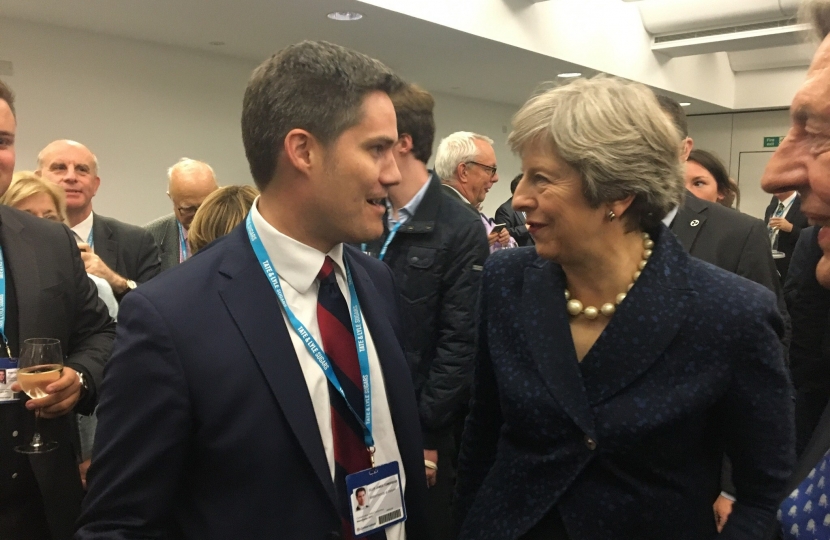 James Tumbridge and Theresa May