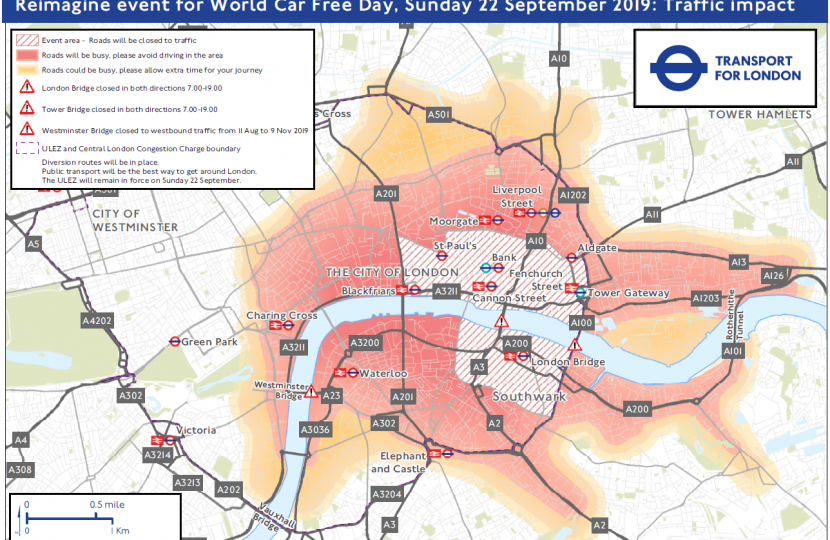Car free map