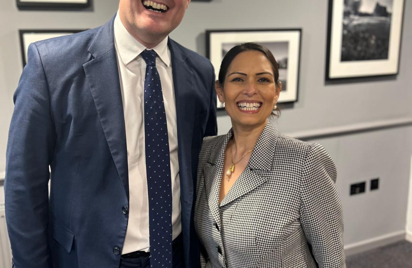 James Tumbridge & Priti Patel