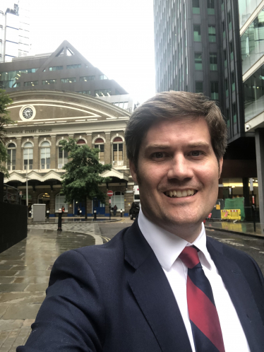 James Tumbridge at Fenchurch Street Station