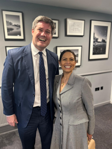 James Tumbridge & Priti Patel